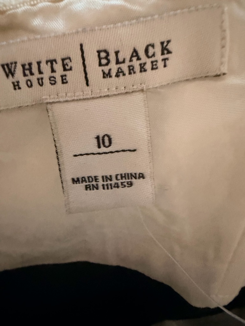 WHBM Black and White Bow Mini Dress. Size 10 - Picture 2 of 7